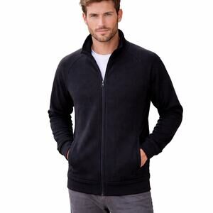 Bench Urbanwear Full Zip Fleece-Lined Black Sweatshirt - Large